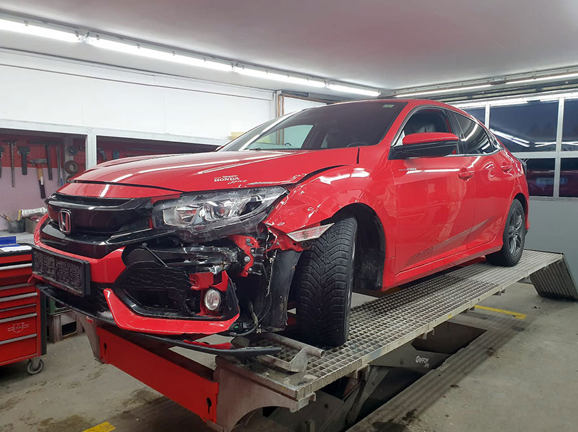 Janiba Unfallschaden-Reparatur – Honda Civic